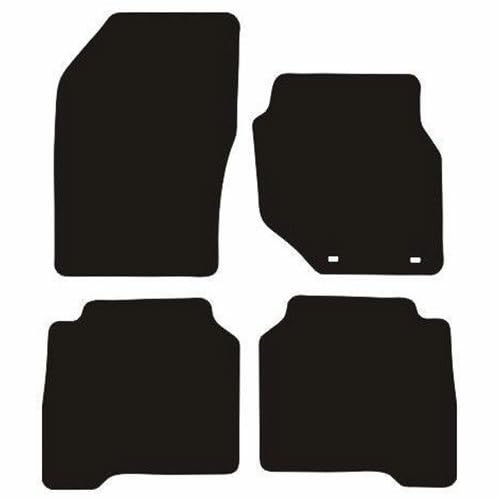 PCM- Car Floor Mats fits for Hyundai Terracan from 2003-2008 - Tailored Car Mats - Car Floor Mat, with Anti Slip Backing - 4 pcs Floor Mat Set with 2 Clips