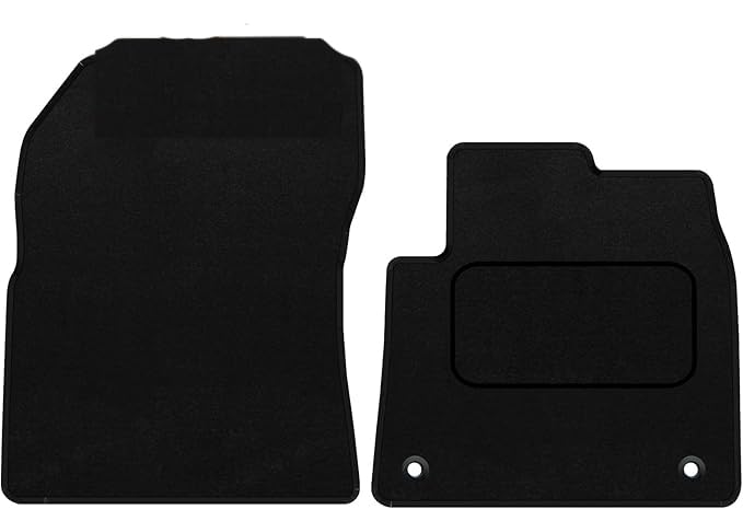 PCM - Floor Mats for Citroen Berlingo Van 2019 To Present Full Coverage Floor Protection - Anti Slip & Fit Car Mat with Clips Easy to Clean Car Carpet - , 2Pc Van Mats (Carpet