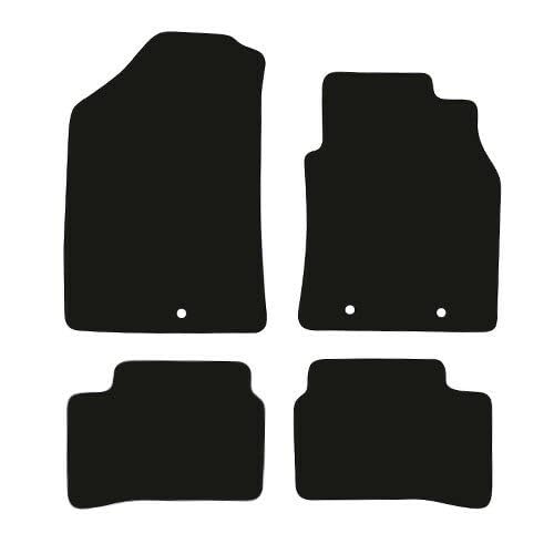 PCM- Car Floor Mats fits for Hyundai i10 from 2014-2020 - Tailored Car Mats - Car Floor Mat, with Anti Slip Backing - 4 pcs Floor Mat Set with 3 Clips