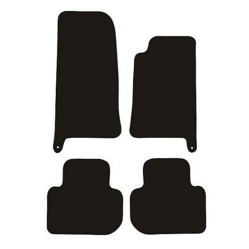 PRIME CAR MAT-Fits Jaguar XJ from 1994-2003 - Taloried Mats-Floor Mat, Fitted With Clips & Granulated Backing-EDGED WITH BLACK NYLON BINDING-4 pcs Floor Mat Set with 1 Clip