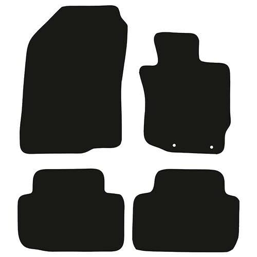 PCM- Car Floor Mats fits for Mitsubishi Eclipse Cross Automatic from 2017 - Present - Tailored Car Floor Mat, with Anti Slip Backing - 4 pcs Floor Mat Set with 2 Clips