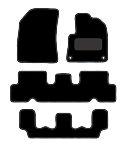 PRIME CAR MAT - Fits CITROEN C4 2013 on GRAND PICASSO - Tailored Car Mats - Floor Mat, Fitted With Clips & Granulated Backing - EDGED WITH BLACK NYLON BINDING - 4 pcs Floor Mat Set