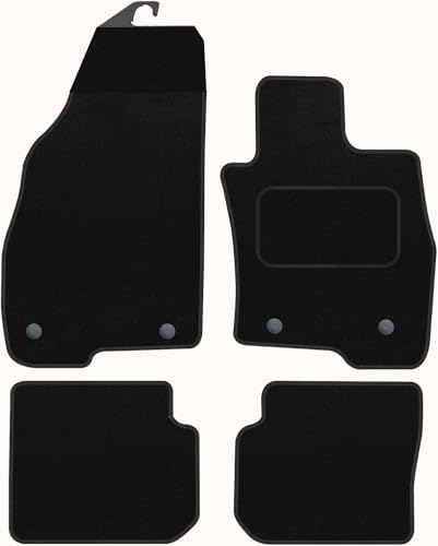 PRIME CAR MAT - ALFA-ROMEO Mito 2008-2018 - Anti Slip Tailored Car Mats - Car Floor Mat, with Anti Slip Backing - 4 pcs Floor Mat Set with 4 Clips