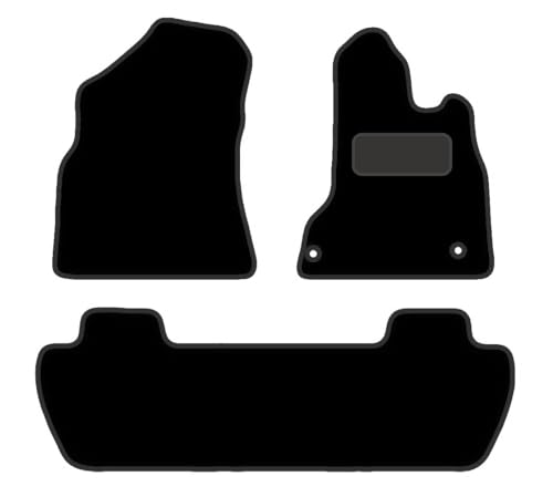 PRIME CAR MAT - Fits CITROEN Berlingo Multispace 2008-2018 - Tailored Car Mats - Floor Mat, Fitted With Clips & Granulated Backing - EDGED WITH BLACK NYLON BINDING - 3 pcs Floor Mat Set