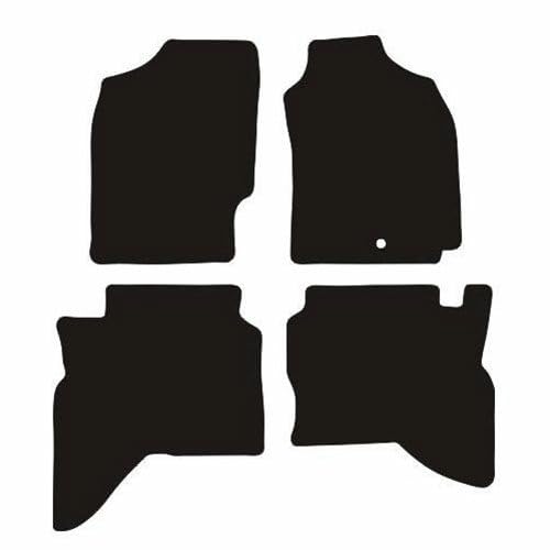 PCM- Car Floor Mats fits for Mitsubishi Shogun Sport from 1998-2006 - Tailored Car Mats - Car Floor Mat, with Anti Slip Backing - 4 pcs Floor Mat Set with 1 Clip