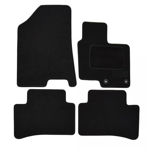 PRIME CAR MATS - Fits Hyundai Tucsan HYBRID 2021-On - Anti Slip Mat - 2 clip version - 4 Pc Floor Mats, Tailored Mats Fitted With Clips & Granulated Backing