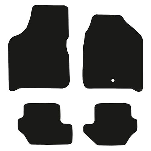 PCM- Car Floor Mats fits for Ford Fiesta from 1996-2002 - Tailored Car Mats - Car Floor Mat, with Anti Slip Backing - 4 pcs Floor Mat Set with 1 Clip