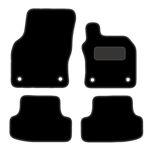 PRIME CAR MAT - Fits AUDI Q2 2016 Onwards - Tailored Car Mats - Floor Mat, Fitted With Clips & Granulated Backing - EDGED WITH BLACK NYLON BINDING - 4 pcs Floor Mat Set