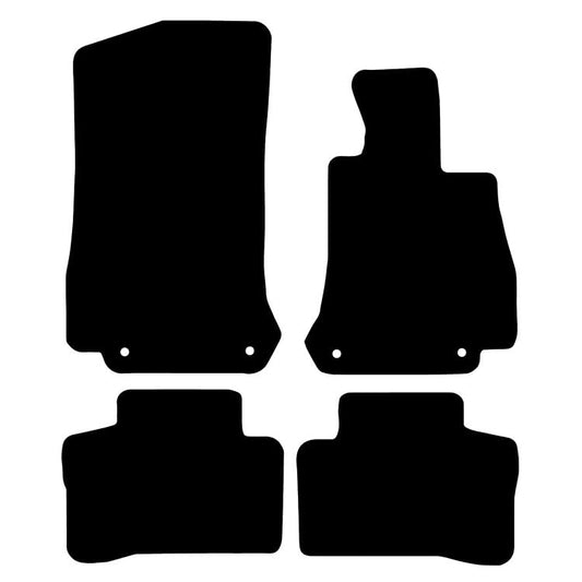 PRIME CAR MAT - Car Floor Mats fits for Mercedes EQC from 2019 Present - Tailored Car Mats - Car Floor Mat, with Anti Slip Backing - 4 pcs Floor Mat Set with 4 Clips