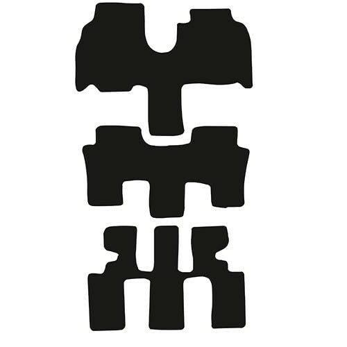 PCM- Car Floor Mats fits for Peugeot 807 from 2002-2014 - Tailored Car Mats - Car Floor Mat, with Anti Slip Backing - 3 Pcs Floor Mat Set