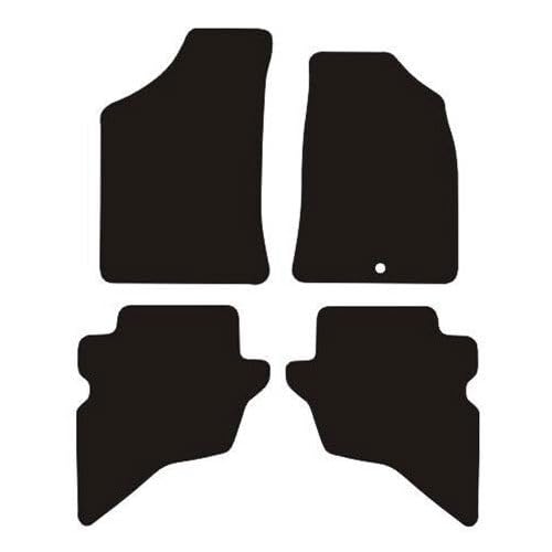 PCM- Car Floor Mats fits for Ford Ranger MK1 from 1999-2007 - Tailored Car Mats - Car Floor Mat, with Anti Slip Backing - 4 pcs Floor Mat Set with 1 Clip