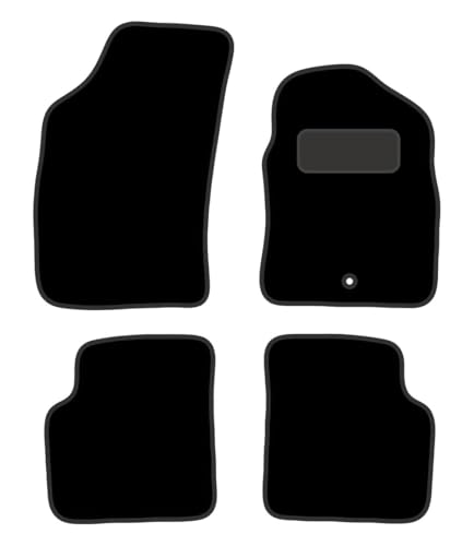 PCM- Car Floor Mats fits for Fiat 500 from (2007-2011) - Tailored Car Mats - Car Floor Mat, with Anti Slip Backing - 4 pcs Floor Mat Set with 1 Clips
