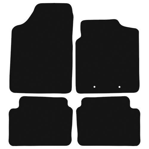 PCM- Car Floor Mats fits for Hyundai i10 from 2007-2013 - Tailored Car Mats - Car Floor Mat, with Anti Slip Backing - 4 pcs Floor Mat Set with 2 Clips