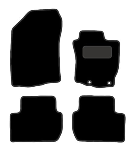 PRIME CAR MAT - Fits CITROEN C-Crosser 2007-2012 - Tailored Car Mats - Fitted With Clips & Granulated Backing - EDGED WITH BLACK NYLON BINDING - 4 pcs Floor Mat Set