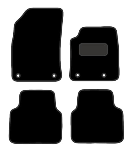 PRIME CAR MAT - Fits CITROEN C3 2017-Onwards AIRCROSS - Tailored Car Mats - Floor Mat, Fitted With Clips & Granulated Backing - EDGED WITH BLACK NYLON BINDING - 4 pcs Floor Mat Set
