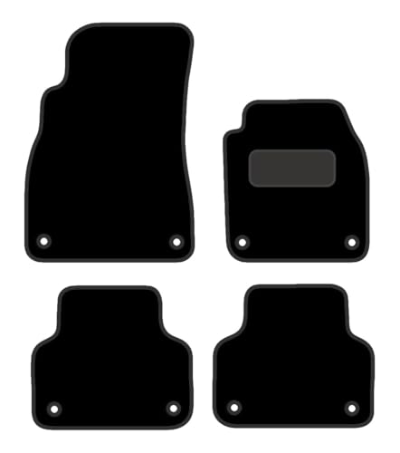 PRIME CAR MAT - Fits Audi Q8 2018 ON - Tailored Car Mats - Floor Mat, EDGED WITH BLACK NYLON BINDING - 4 pcs Floor Mat Set