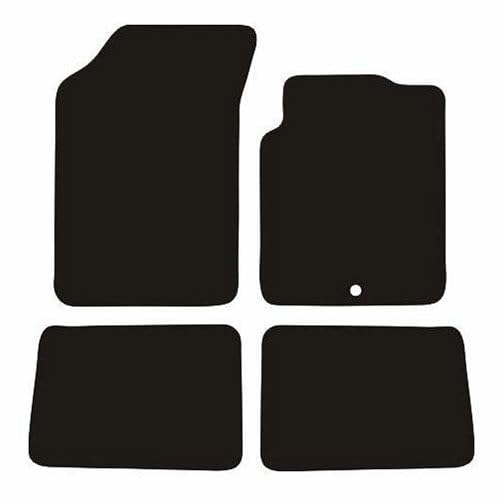 PRIME CAR MAT-Fits Renault Clio From 1998-2005 - Taloried Mats-Waterproof, Non Slip Car Floor Mat, Fitted with Clips-4 pcs Floor Mat Set with 1 Clip