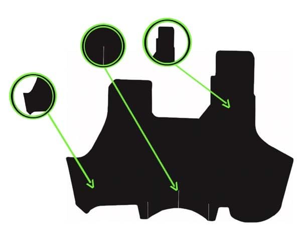 PCM - Tailored Tractor Mat - Compatible Nvaltra N Series 2021 ON - | Anti Slip Tractor Mat, Fitted With Granulated Backing, Edged With Black Cloth Binding - 1Pc Only
