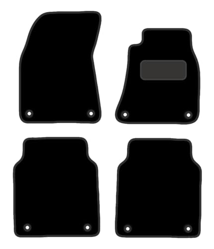 PRIME CAR MAT - Fits AUDI A8 LWB 2009-2017 - Tailored Car Mats - Floor Mat, Fitted With Clips & Granulated Backing - EDGED WITH BLACK NYLON BINDING - 4 pcs Floor Mat Set