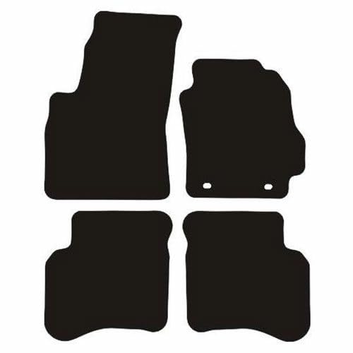 PCM- Car Floor Mats fits for Hyundai Amica from 2006-2009 - Tailored Car Mats - Car Floor Mat, with Anti Slip Backing - 4 pcs Floor Mat Set with 2 Clips
