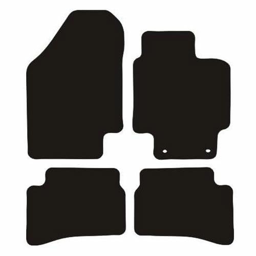 PCM- Car Floor Mats fits for Hyundai Accent from 2006-2009 - Tailored Car Mats - Car Floor Mat, with Anti Slip Backing - 4 pcs Floor Mat Set with 2 Clips