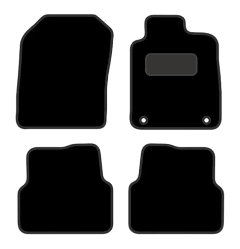 PRIME CAR MAT - Fits CHEVROLET AveoKalos 2012 on - Tailored Car Mats - Floor Mat, Fitted With Clips & Granulated Backing - EDGED WITH BLACK NYLON BINDING - 4 pcs Floor Mat Set