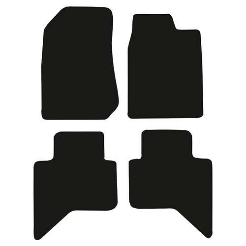 PCM- Car Floor Mats fits for ISUZU D-Max from 2011-2021 - Tailored Car Mats - Car Floor Mat, with Anti Slip Backing - 4 pcs Floor Mat Set