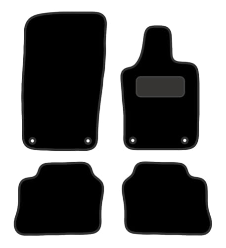 PCM-Car Floor Mats fits for Porche Panamera from 2009-2017 - Tailored Car Mats - Car Floor Mat, with Anti Slip Backing - 4 pcs Floor Mat Set with 4 Clips
