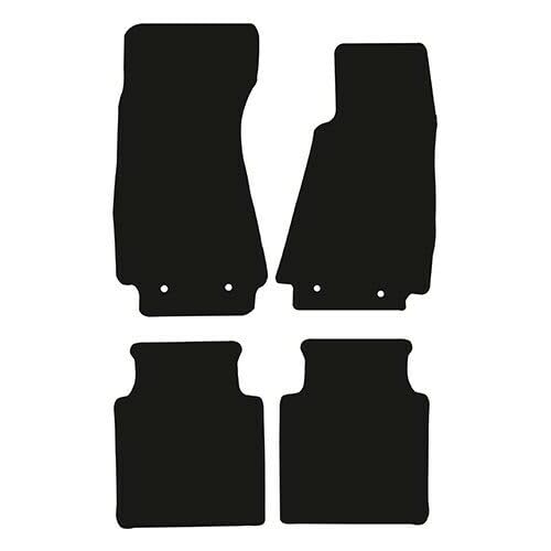 PRIME CAR MAT-Fits Jaguar XJ LWB from 2003-2009 - Taloried Mats-Waterproof, Non Slip Car Floor Mat, Fitted with Clips & Anti Slip Backing-4 pcs Floor Mat Set with 8 Clips