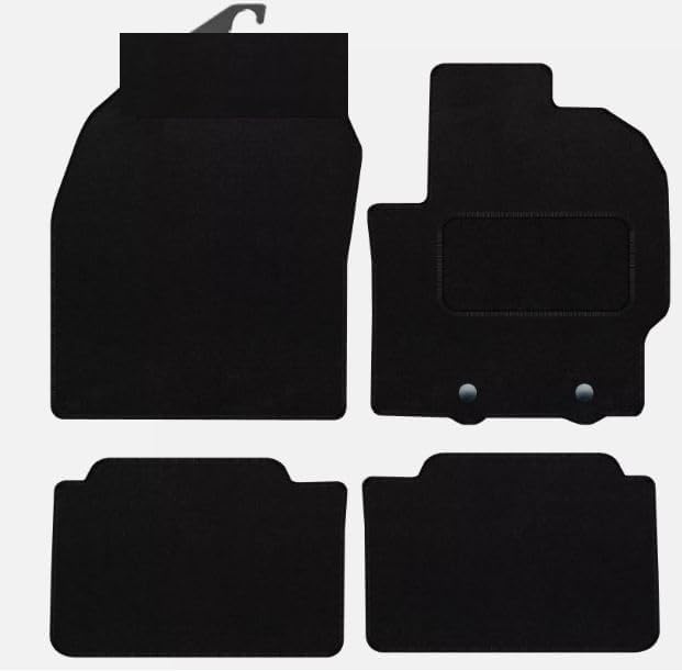 PRIME CAR MATS - Fits TOYOTA Yaris Hybrid 2019-On - Fitted With Clips, Tailored Mats -Granulated Backing-Non Slip Mat - 4 Pc Floor Mats