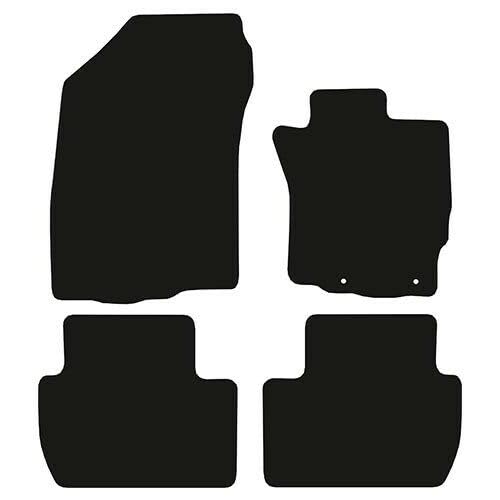 PCM- Car Floor Mats fits for Peugeot 4007 from 2007-2012 - Tailored Car Mats - Car Floor Mat, with Anti Slip Backing - 4 Pcs Floor Mat Set with 2 Clips