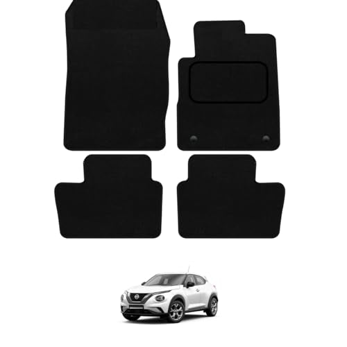 PRIME CAR MATS - Fits Nissan Juke 2019-Onwards - Anti Slip Tailored Mat - Non Slip Car Floor Mat, Fitted With Clips & Granulated Backing - 4 Pc Floor Mat Only