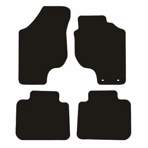 PCM - Car Floor Mats Compatible with KIA Cerato from 2003-2009 - Tailored Car Mats with Non Slip Backing - 4 pcs Floor Mat Set with 2 Clips