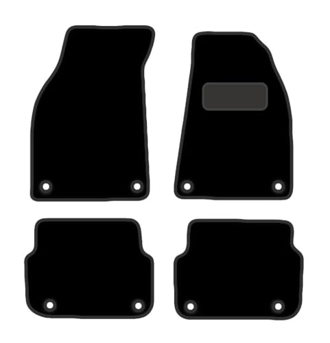 PRIME CAR MAT - Fits AUDI A6 2009-2011 - Tailored Car Mats - Floor Mat, Fitted With Clips & Granulated Backing - EDGED WITH BLACK NYLON BINDING - 4 pcs Floor Mat Set