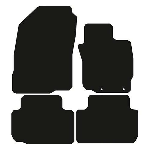 PCM- Car Floor Mats fits for Mitsubishi Eclipse Cross Manual from 2017 - Present - Tailored Car Mats - Car Floor Mat, with Anti Slip Backing - 4 pcs Floor Mat Set with 2 Clips