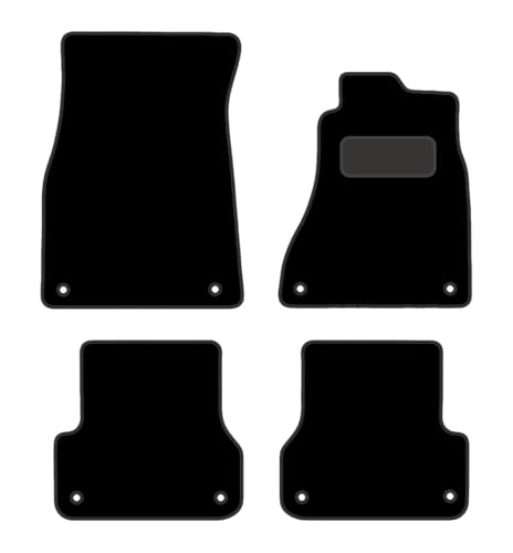 PRIME CAR MAT - Fits AUDI A7 2010-2018-Onwards - Tailored Car Mats - Floor Mat, Fitted With Clips & Granulated Backing - EDGED WITH BLACK NYLON BINDING - 4 pcs Floor Mat Set