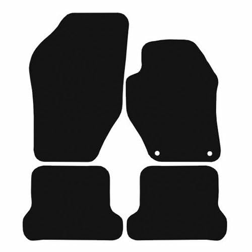 PCM- Car Floor Mats fits for Peugeot 308 CC from 2009-Present - Tailored Car Mats - Car Floor Mat, with Anti Slip Backing - 4 Pcs Floor Mat Set with 2 Clips