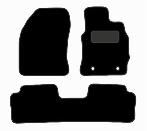 PCM - Car Floor Mats for Auris TAXI (2016 on) 2 CLIPS - Tailored Car Mats - Car Floor Mat, with Anti Slip Backing - 4 pcs Floor Mat Set