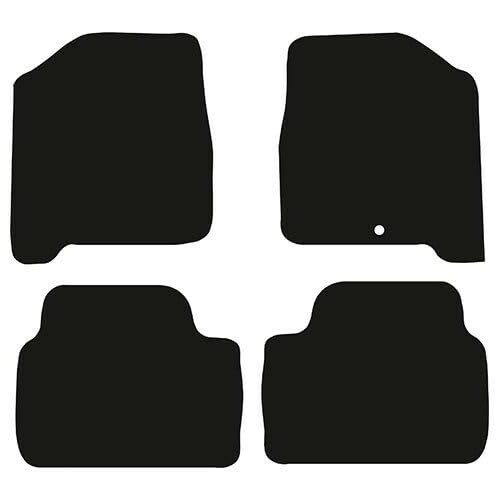 PCM - Car Floor Mats Compatible with KIA Carens Manual 5 Seater from 2006-2012 - Tailored Car Mats with Non Slip Backing - 4 pcs Floor Mat Set with 1 Clip
