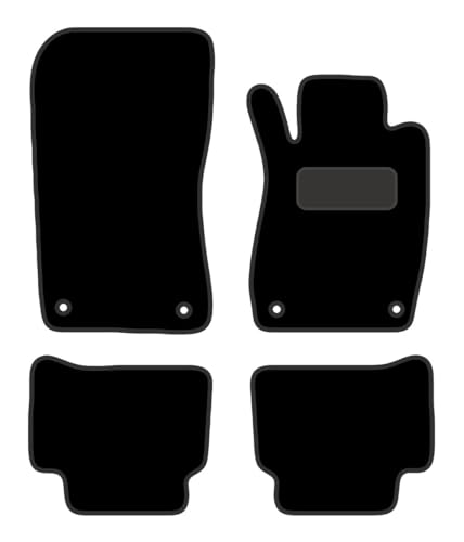 PCM - Car Floor Mats for Mercedes CLS (2005-2011) 4 CLIPS - Tailored Car Mats - Car Floor Mat, with Anti Slip Backing - 4 pcs Floor Mat Set