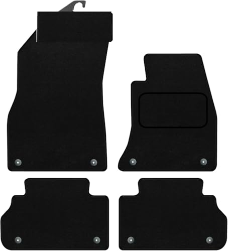 PRIME CAR MAT - Fits Audi Q5 2017 ON - Tailored Car Mats - Floor Mat, EDGED WITH BLACK NYLON BINDING - 4 pcs Floor Mat Set
