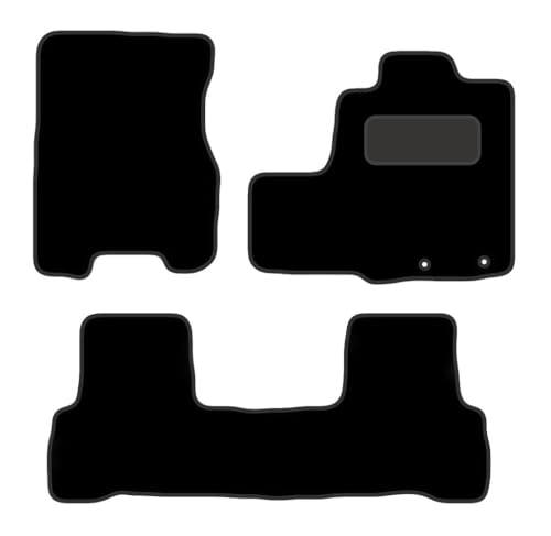 PCM - Car Floor Mats Compatible with Honda CRV Model from (2000-2015) - Tailored Car Mats with Anti Slip Backing - 3 pcs Floor Mat Set with 2 Clips