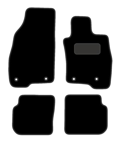 PRIME CAR MAT - ALFAROMEO Mito 2008-2018 - Tailored Car Mats - Car Floor Mat, with Anti Slip Backing - 4 pcs Floor Mat Set with 4 Clips