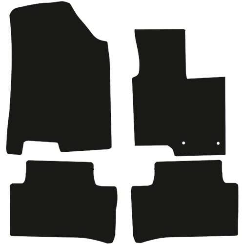 PCM- Car Floor Mats fits for Hyundai Tucson from 2021 ON - Tailored Car Mats - Car Floor Mat, with Anti Slip Backing - 4 pcs Floor Mat Set with 2 Clips