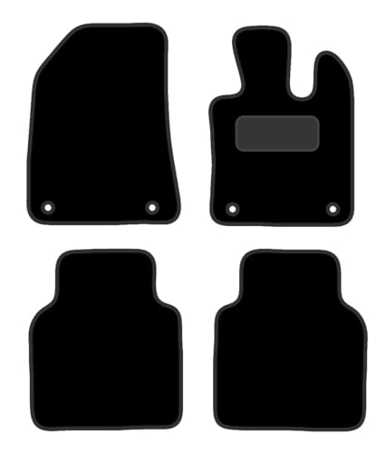 PCM- Car Floor Mats fits for MG HS HYBRID from 2024 ON - Tailored Car Mats - Car Floor Mat, with Anti Slip Backing - 4 pcs Floor Mat Set with 4 Clips