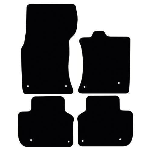 PRIME CAR MAT-Fits Jaguar XF from 2016-Present - Taloried Mats-Waterproof, Non Slip Car Floor Mat, Fitted with Clips & Anti Slip Backing-4 pcs Floor Mat Set with 8 Clips