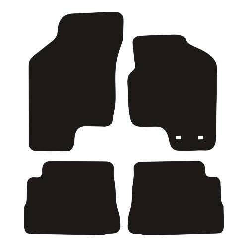 PCM- Car Floor Mats fits for Hyundai Getz from 2002-2011 - Tailored Car Mats - Car Floor Mat, with Anti Slip Backing - 4 pcs Floor Mat Set with 2 Clips