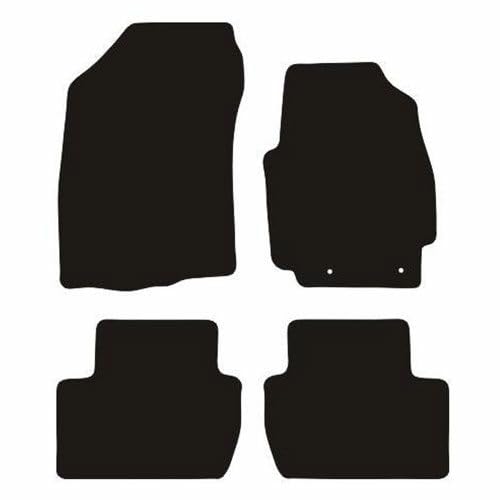 PCM- Car Floor Mats fits for Mitsubishi Outlander MK2 from 2007-2013 - Tailored Car Mats - Car Floor Mat, with Anti Slip Backing - 4 pcs Floor Mat Set with 2 Clips