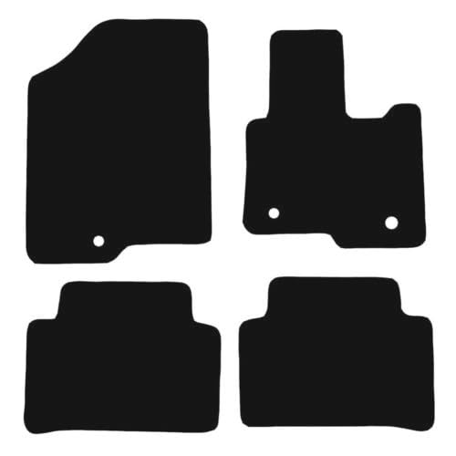 PCM - Car Floor Mats Compatible with KIA Sorento from 2020 - Present - Tailored Car Mats with Non Slip Backing - 4 pcs Floor Mat Set with 3 Clips