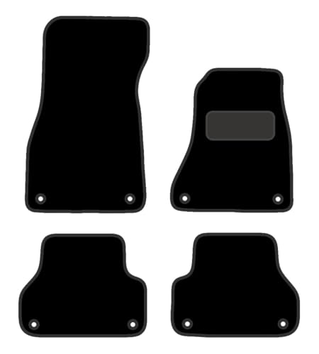 PRIME CAR MAT - Fits AUDI A5 Sportback 2016 On - Tailored Car Mats - Floor Mat, Fitted With Clips & Granulated Backing - EDGED WITH BLACK NYLON BINDING - 4 pcs Floor Mat Set